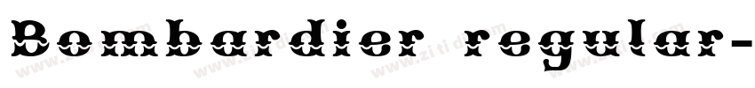 Bombardier regular字体转换